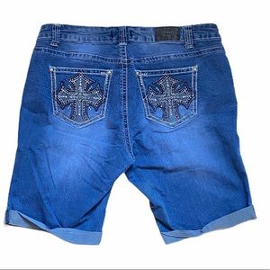 FINALSALE ZCO Jean Premium Embellished Jean Shorts